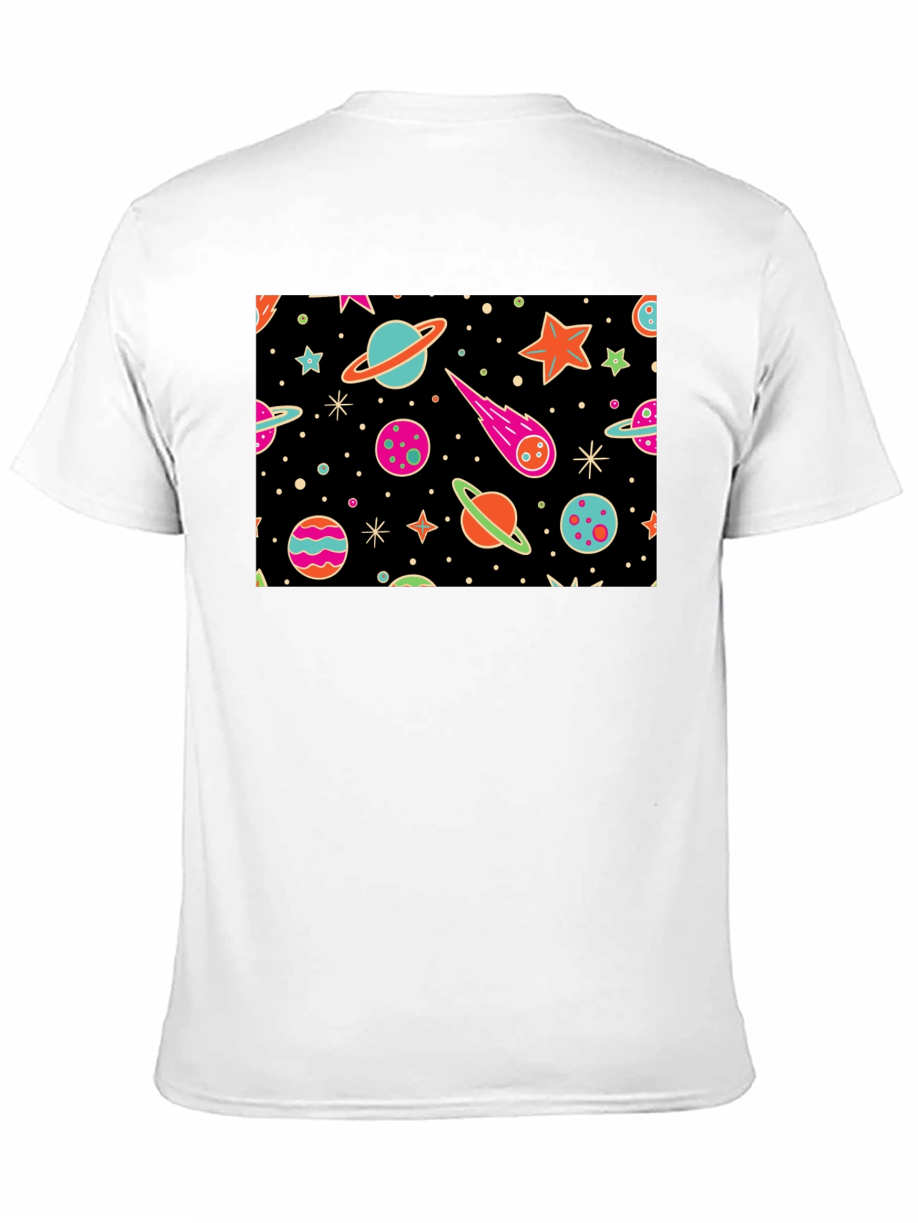Cosmic Dreams T-Shirt - Galaxy Print Black Tee