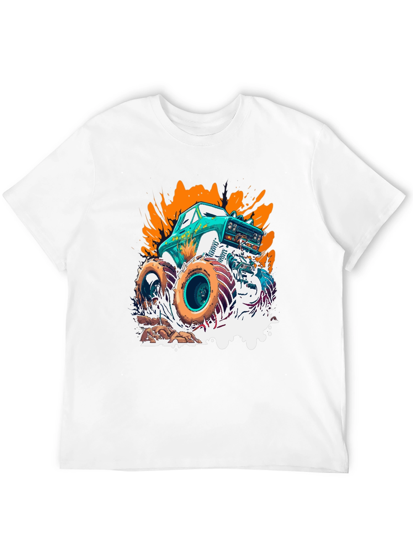 Monster Truck Graphic T-Shirt Cool Car Tee