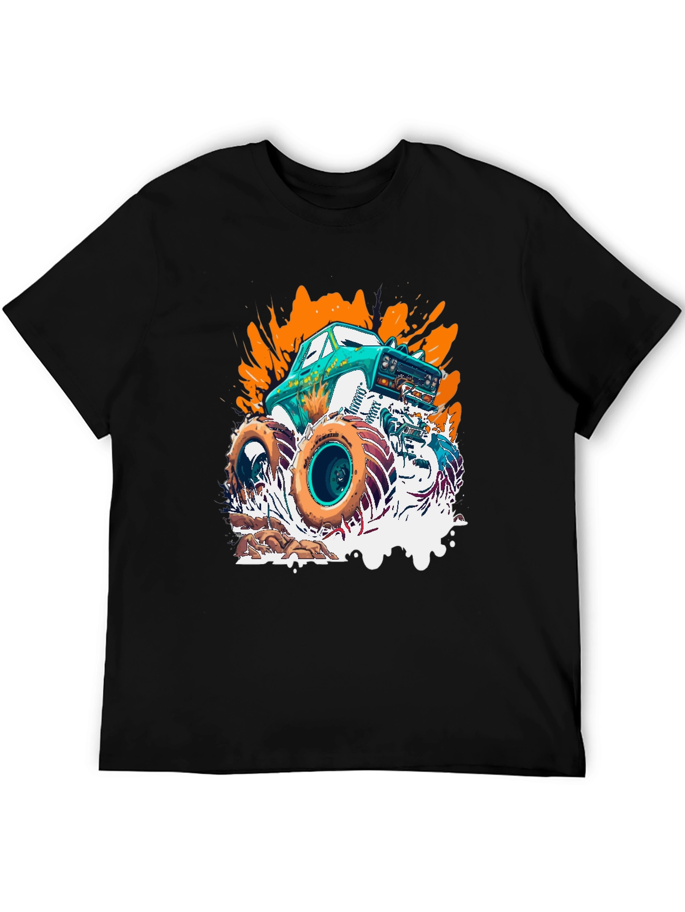 Monster Truck Graphic T-Shirt Cool Car Tee