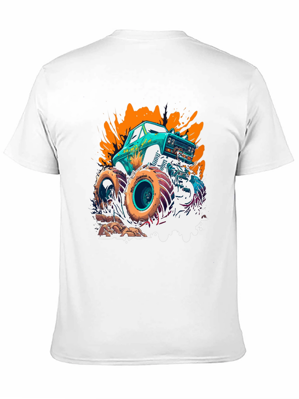 Monster Truck Graphic T-Shirt Cool Car Tee