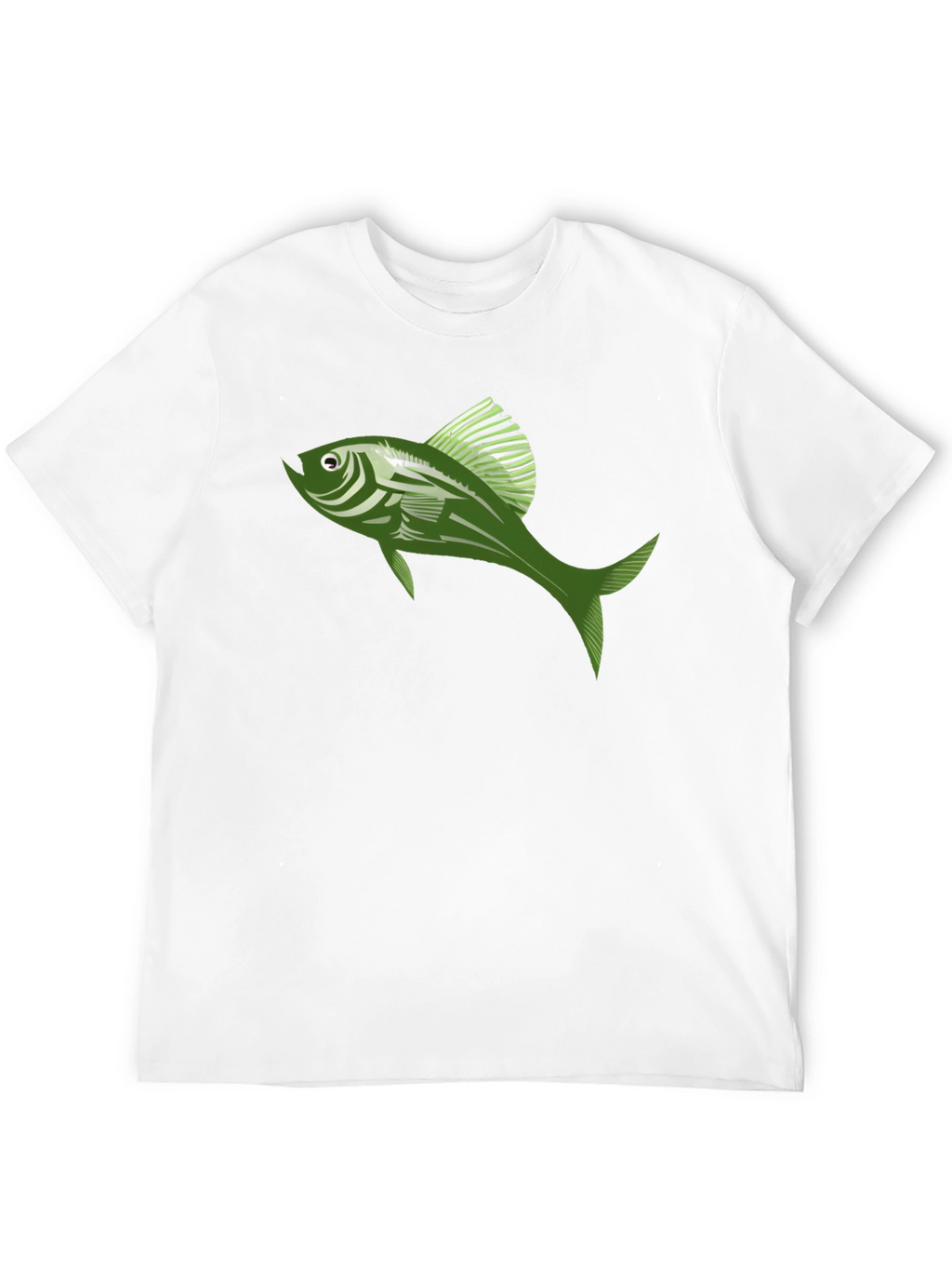 Cool Fish Graphic Tee - Stylish Black Cotton T-Shirt