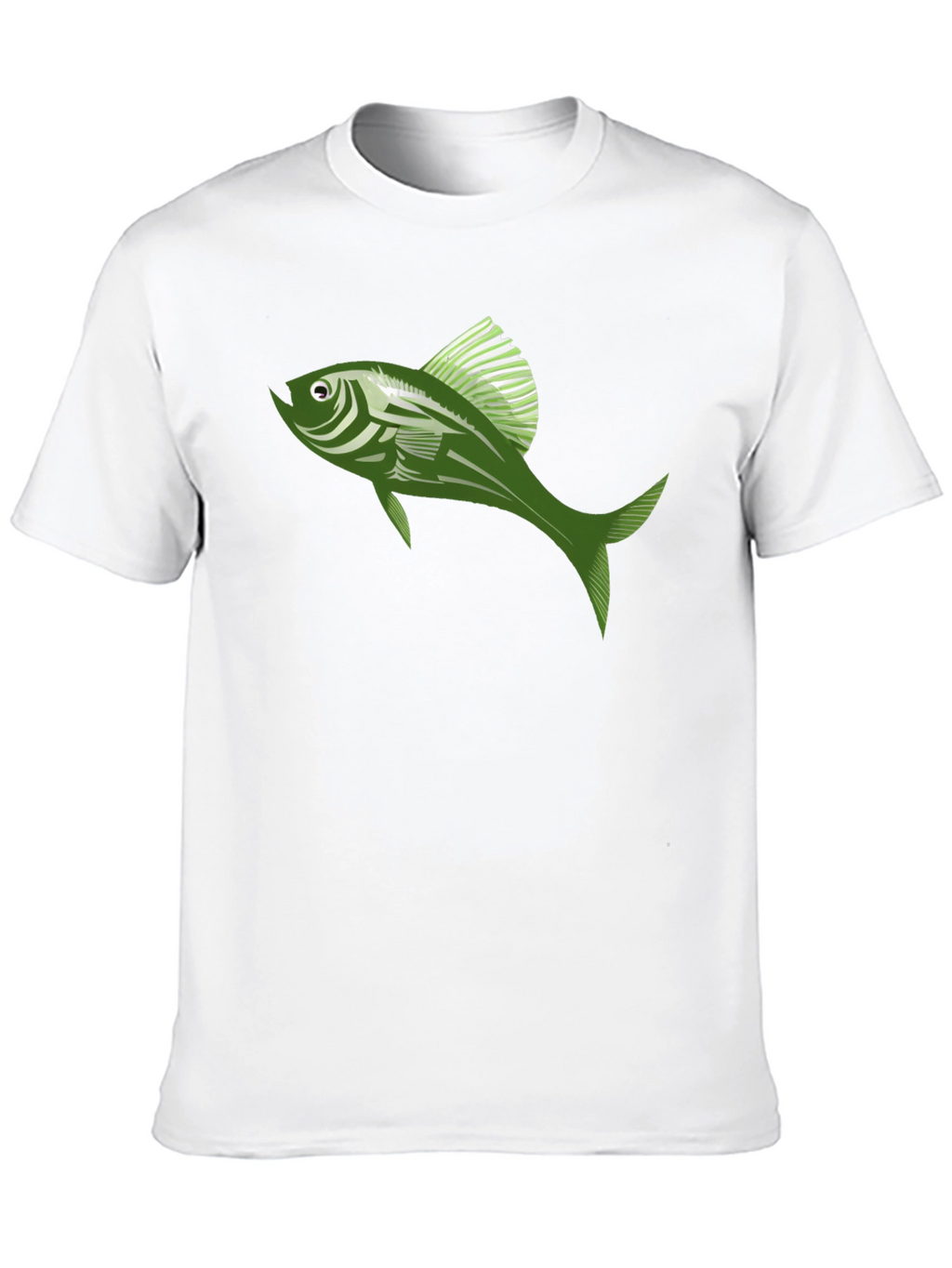 Cool Fish Graphic Tee - Stylish Black Cotton T-Shirt