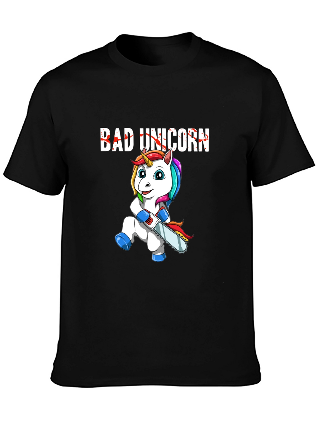 Bad Unicorn Graphic Print T-Shirt