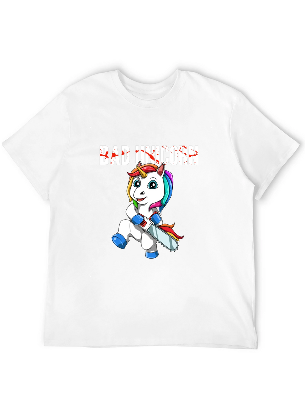 Bad Unicorn Graphic Print T-Shirt