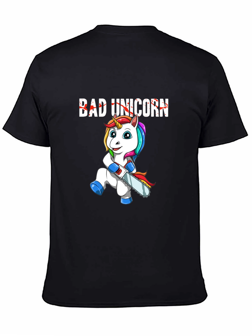Bad Unicorn Graphic Print T-Shirt