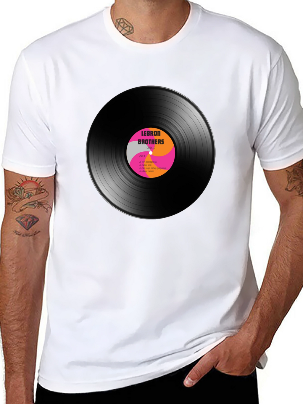 LeBron Brothers Vinyl Record Graphic T-Shirt