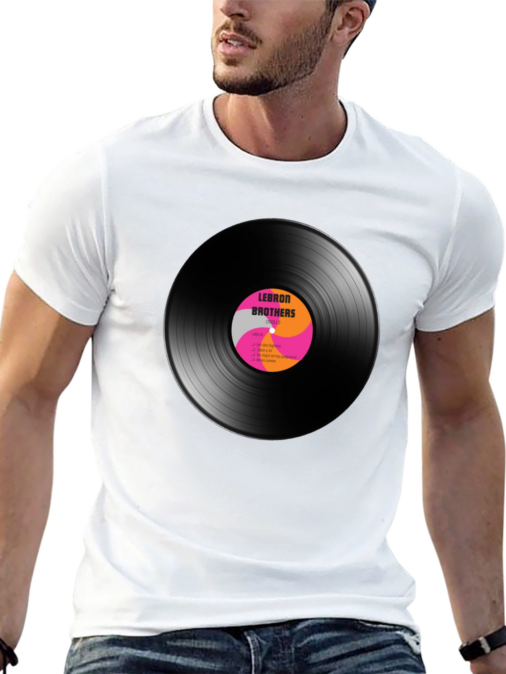 LeBron Brothers Vinyl Record Graphic T-Shirt