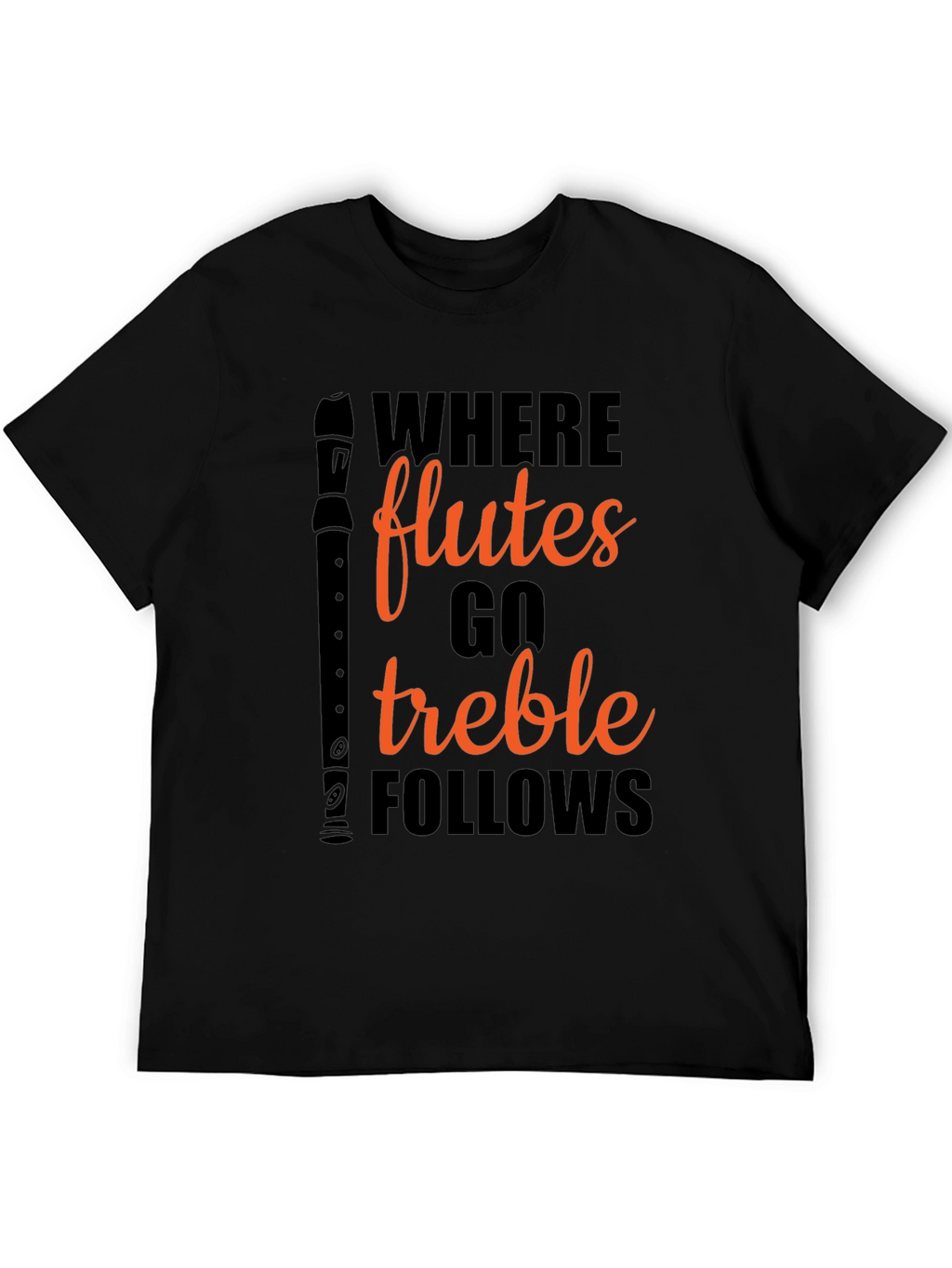 Flute Treble Follows Graphic T-Shirt