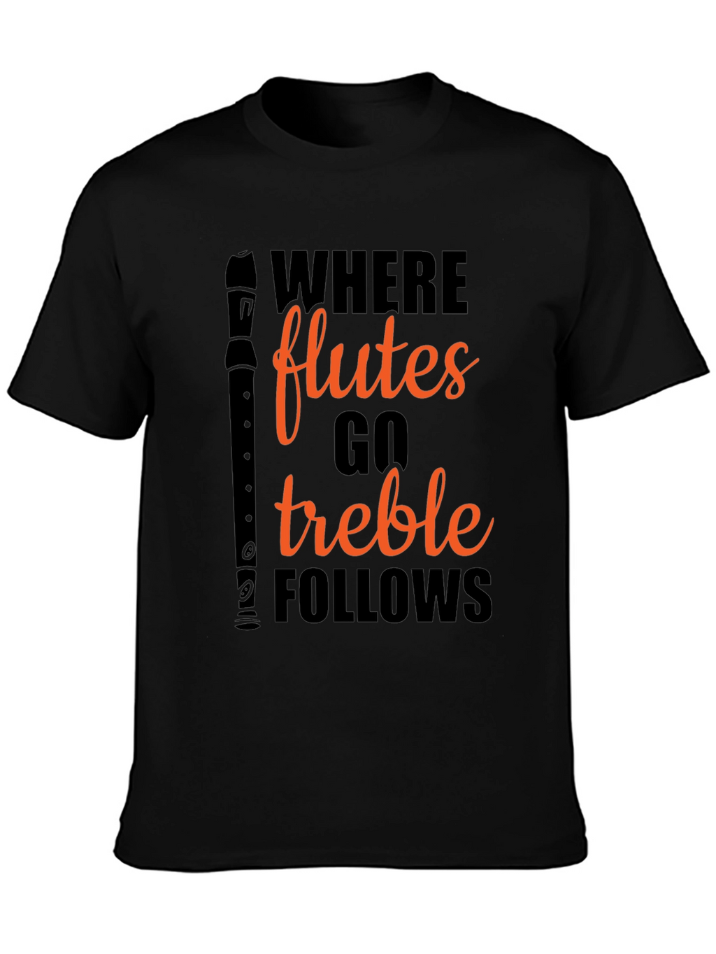 Flute Treble Follows Graphic T-Shirt