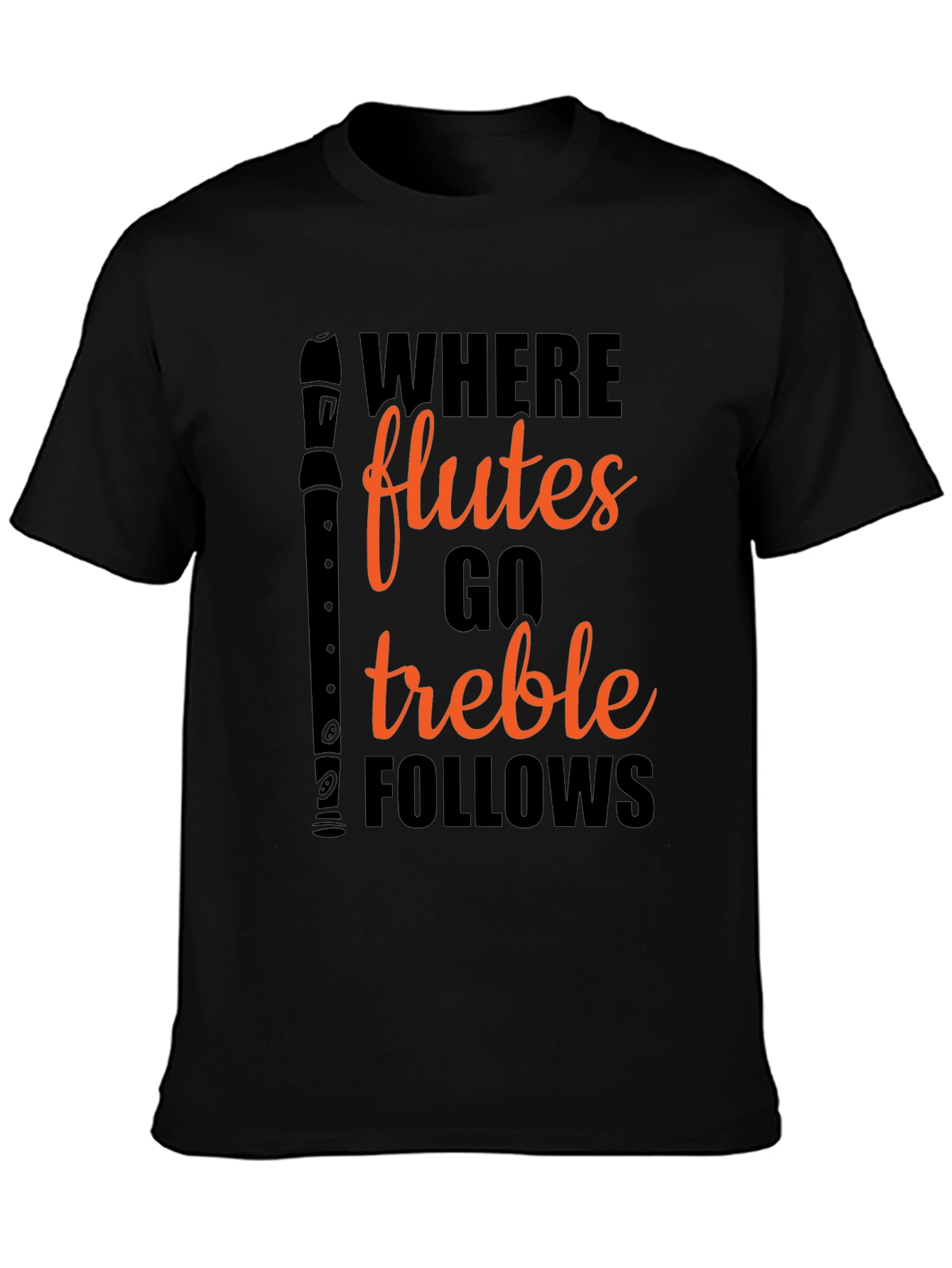 Flute Treble Follows Graphic T-Shirt