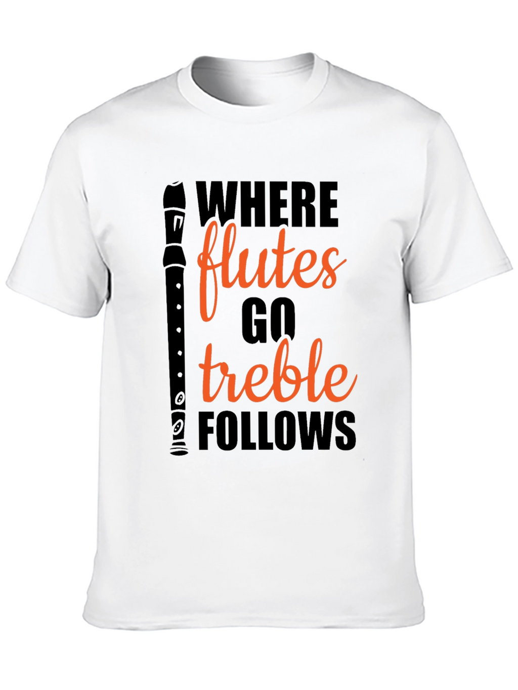 Flute Treble Follows Graphic T-Shirt