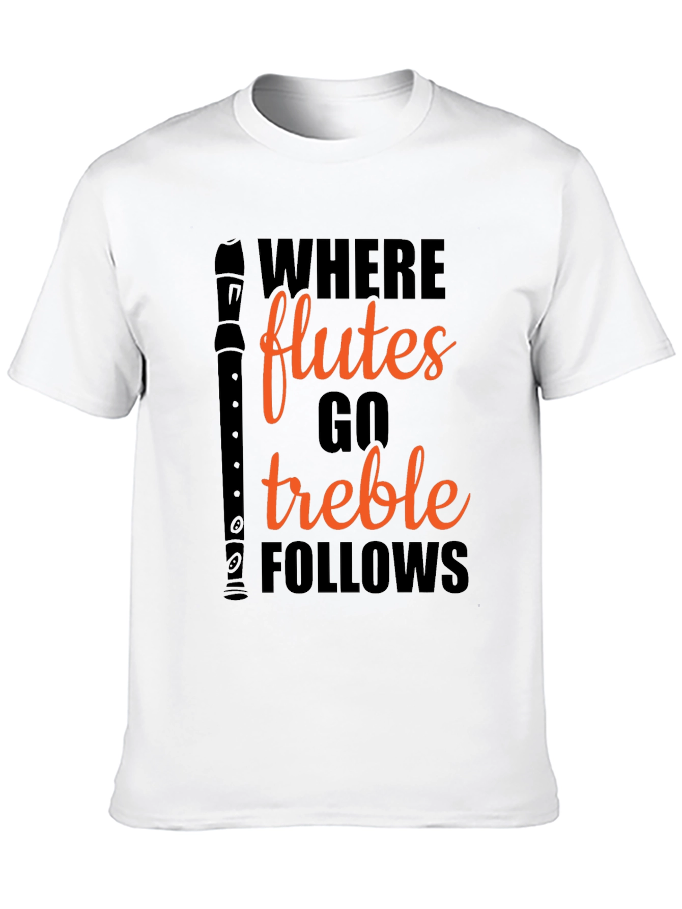 Flute Treble Follows Graphic T-Shirt