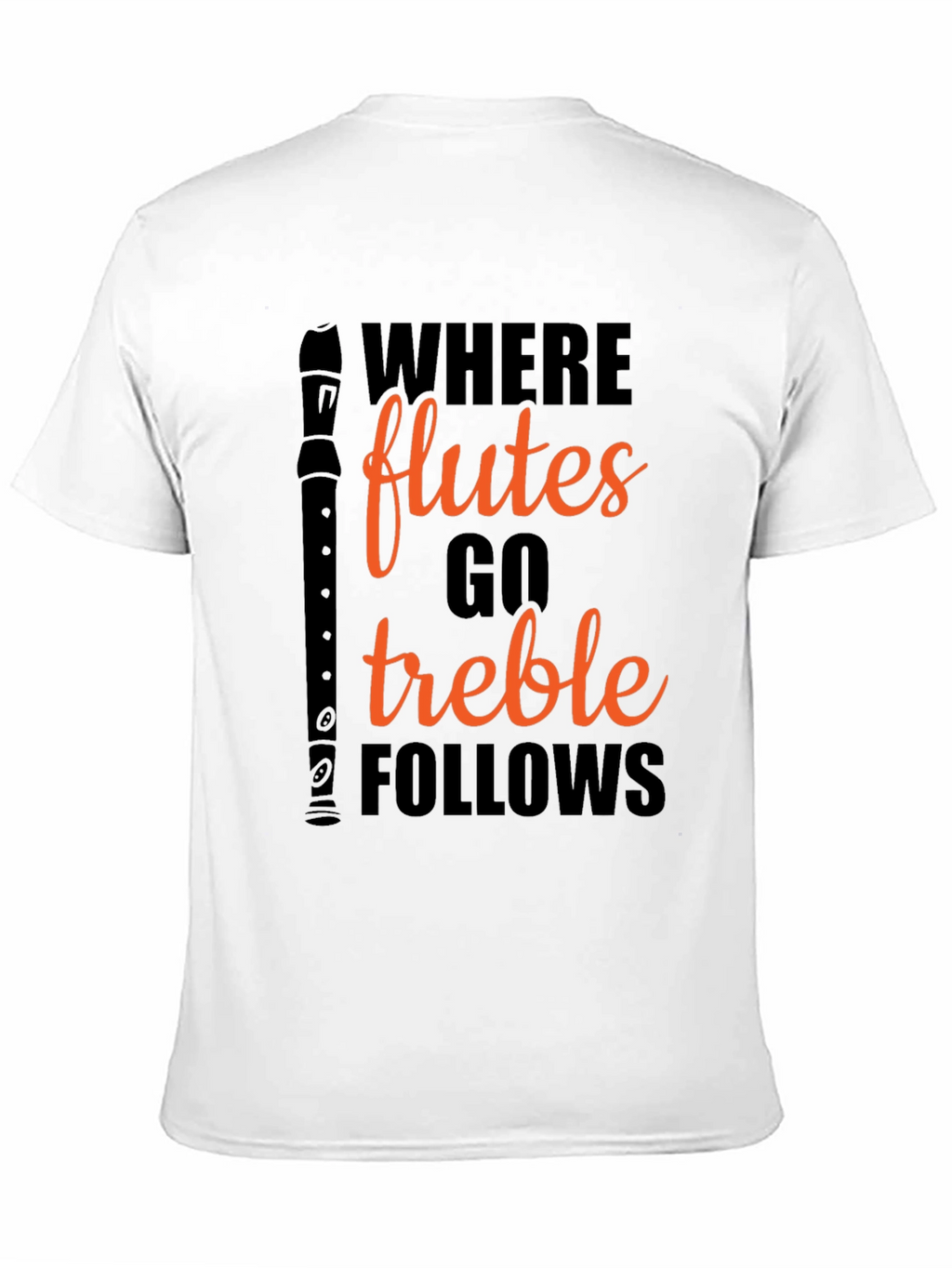 Flute Treble Follows Graphic T-Shirt