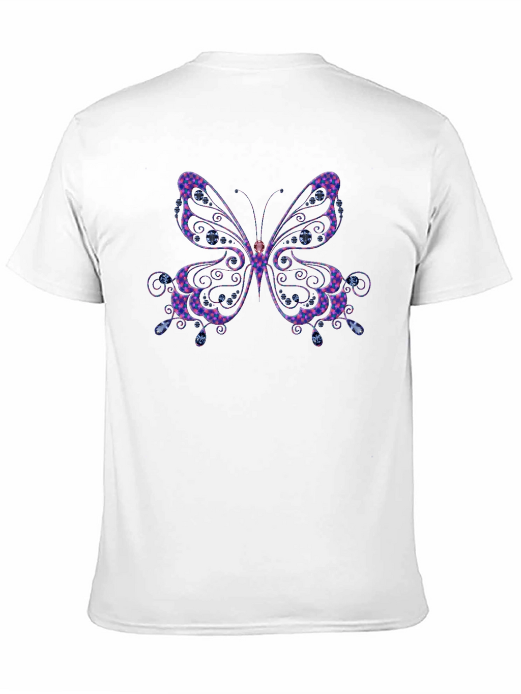 Butterfly Graphic Tee - Black Cotton Comfort