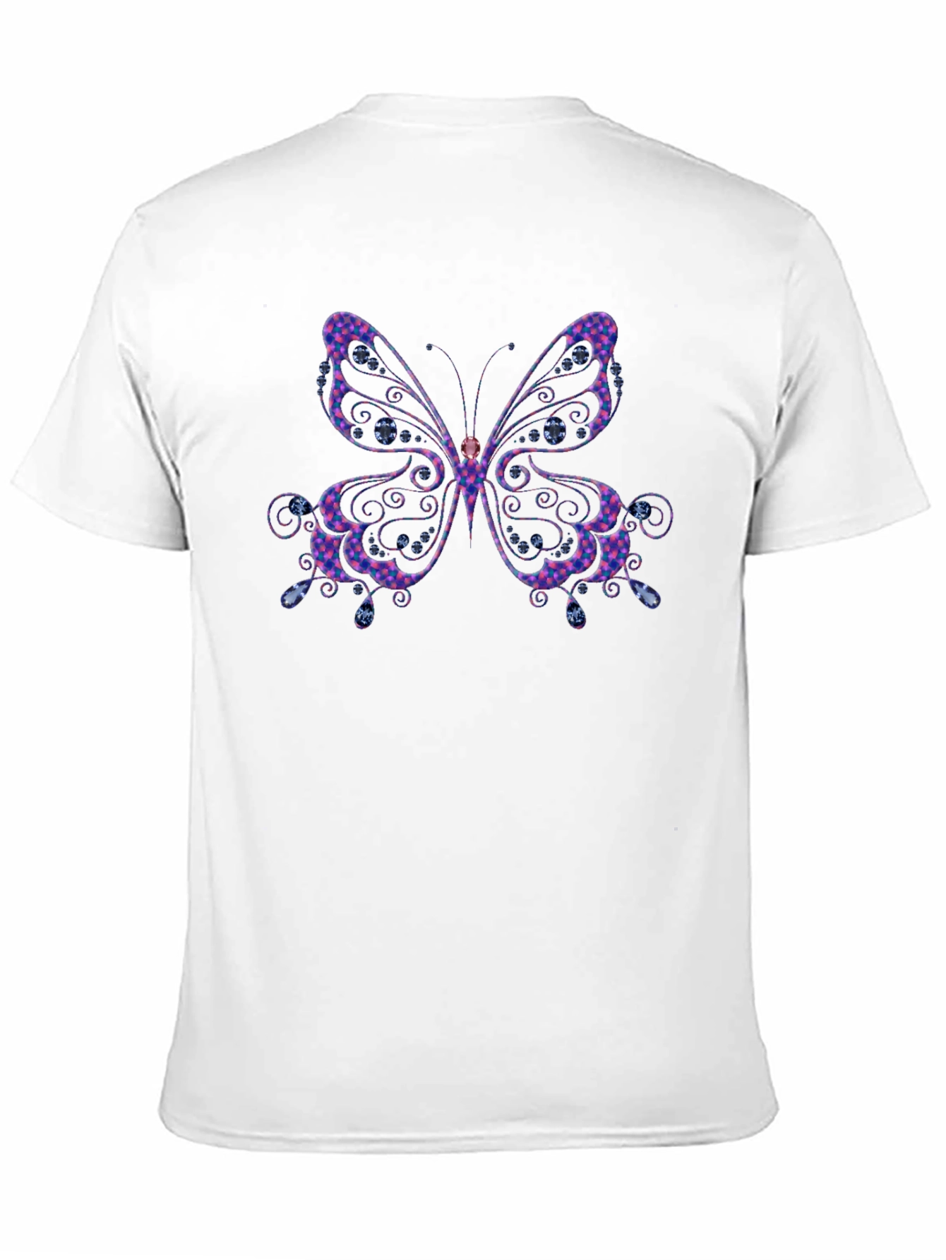 Butterfly Graphic Tee - Black Cotton Comfort
