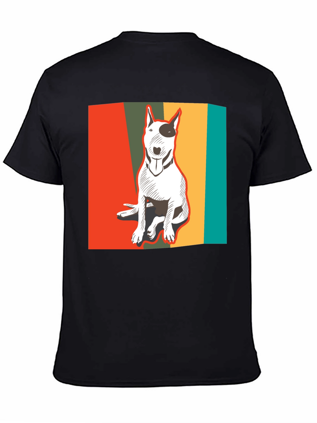 Retro Bull Terrier T-Shirt - Cool Dog Lover Tee