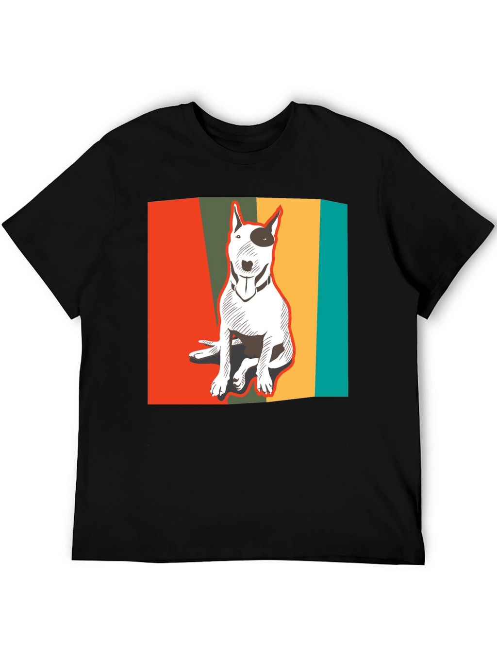 Retro Bull Terrier T-Shirt - Cool Dog Lover Tee