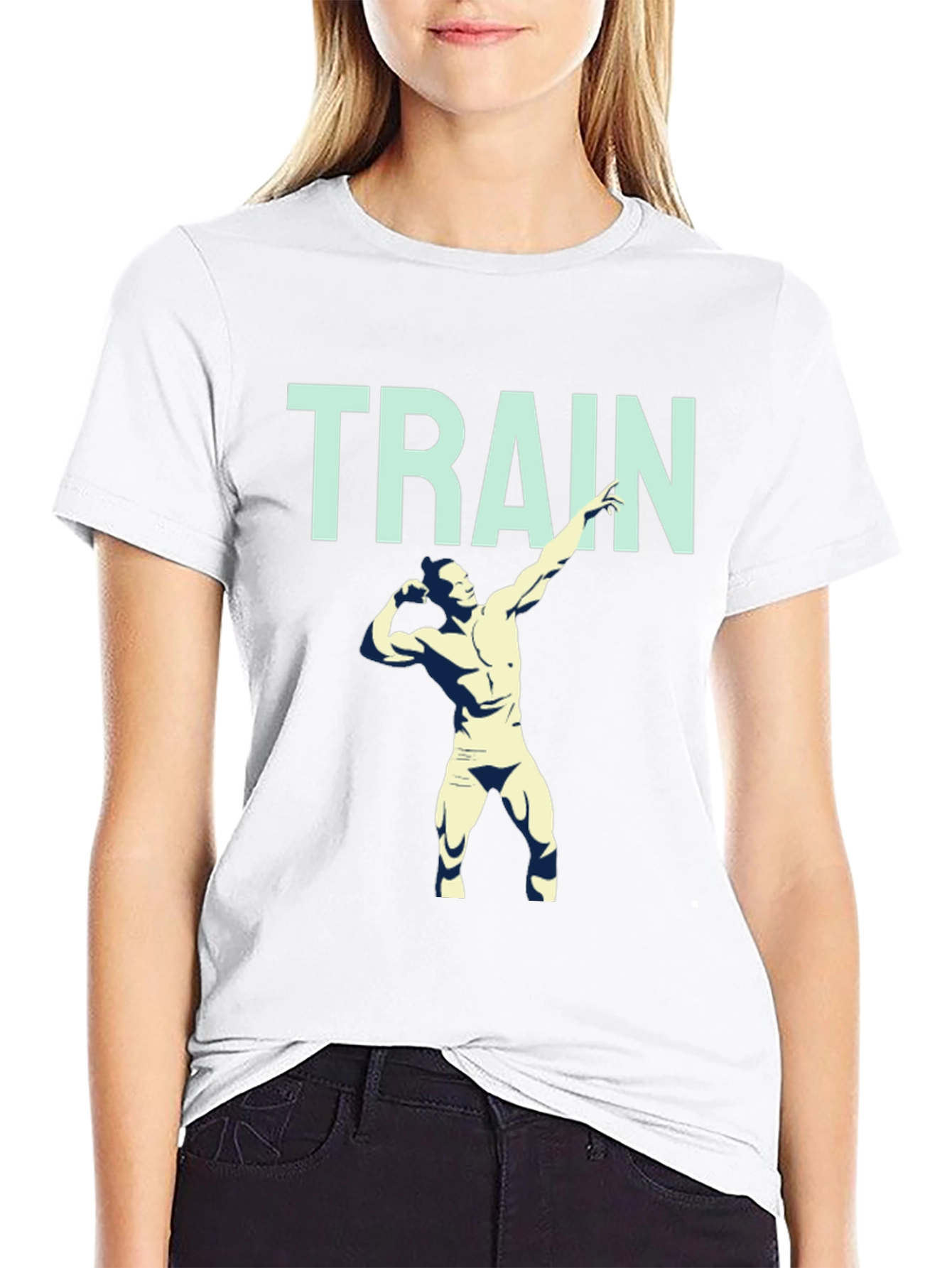 Train Gym T-Shirt Bodybuilder Fitness Workout Tee