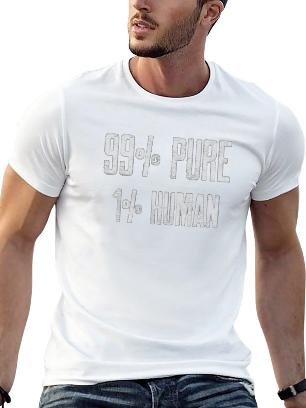 99% Pure 1% Human Graphic T-Shirt