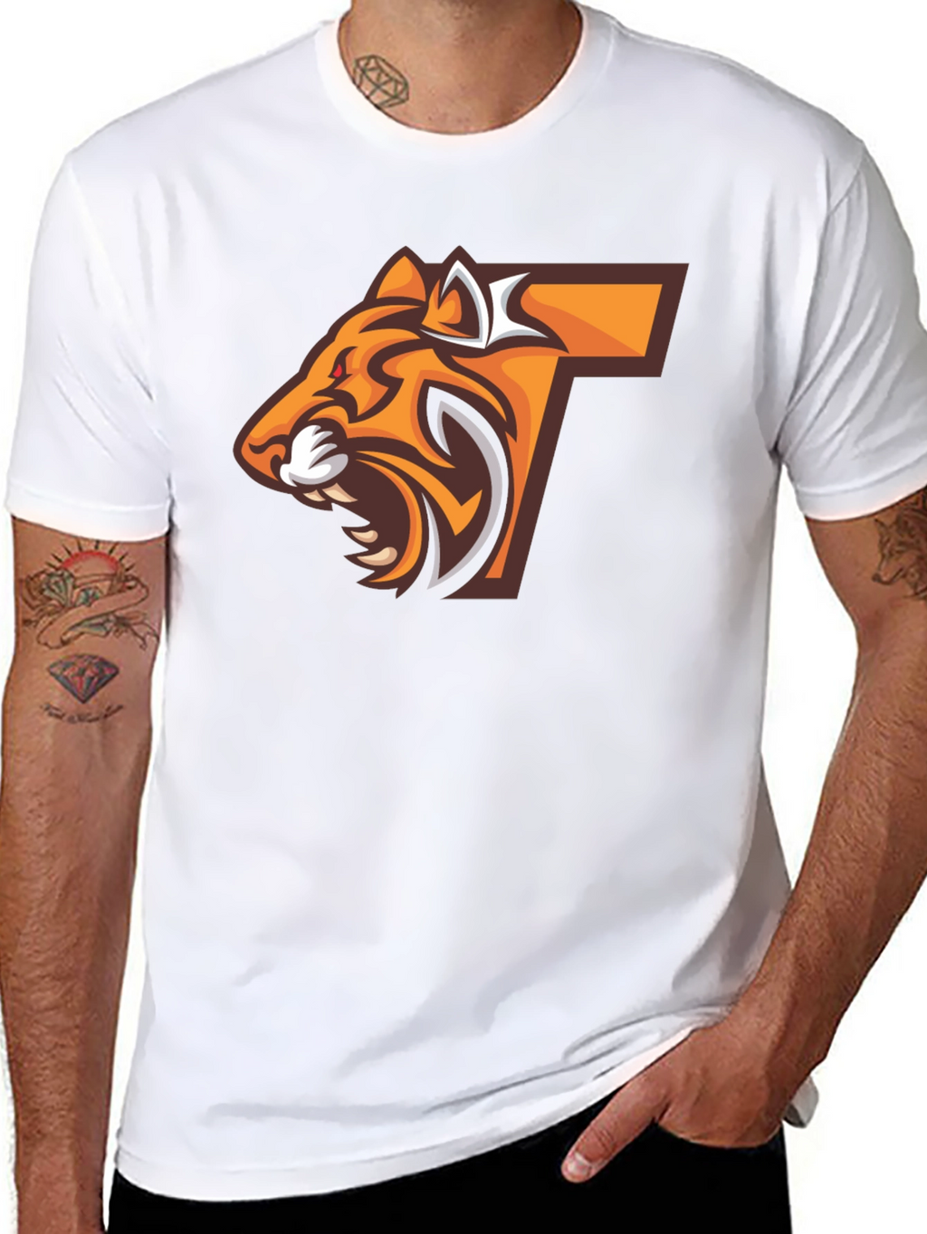 Tiger Logo Black T-Shirt