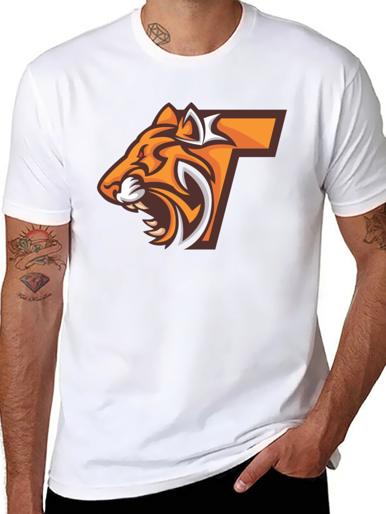 Tiger Logo Black T-Shirt
