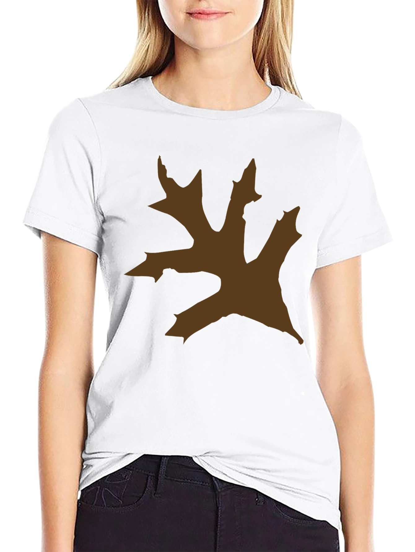 Oak Leaf Graphic Tee - Nature Inspired Style