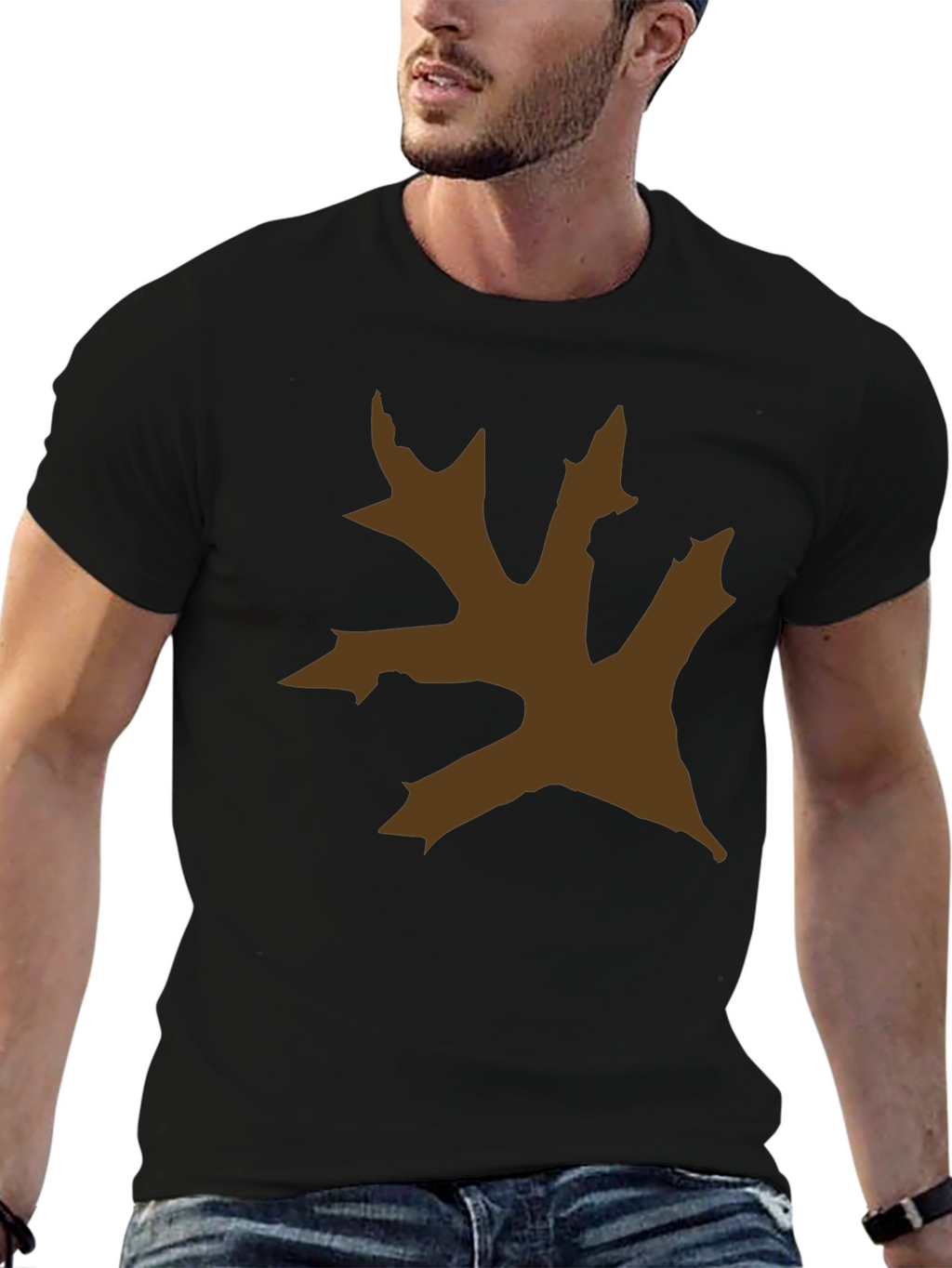 Oak Leaf Graphic Tee - Nature Inspired Style