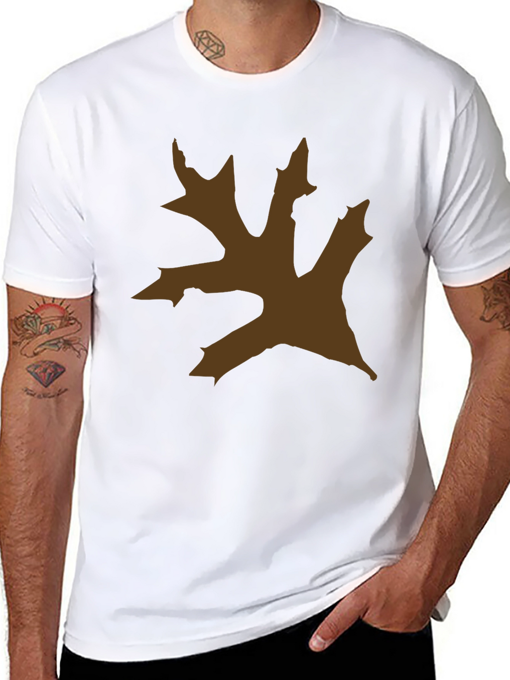 Oak Leaf Graphic Tee - Nature Inspired Style