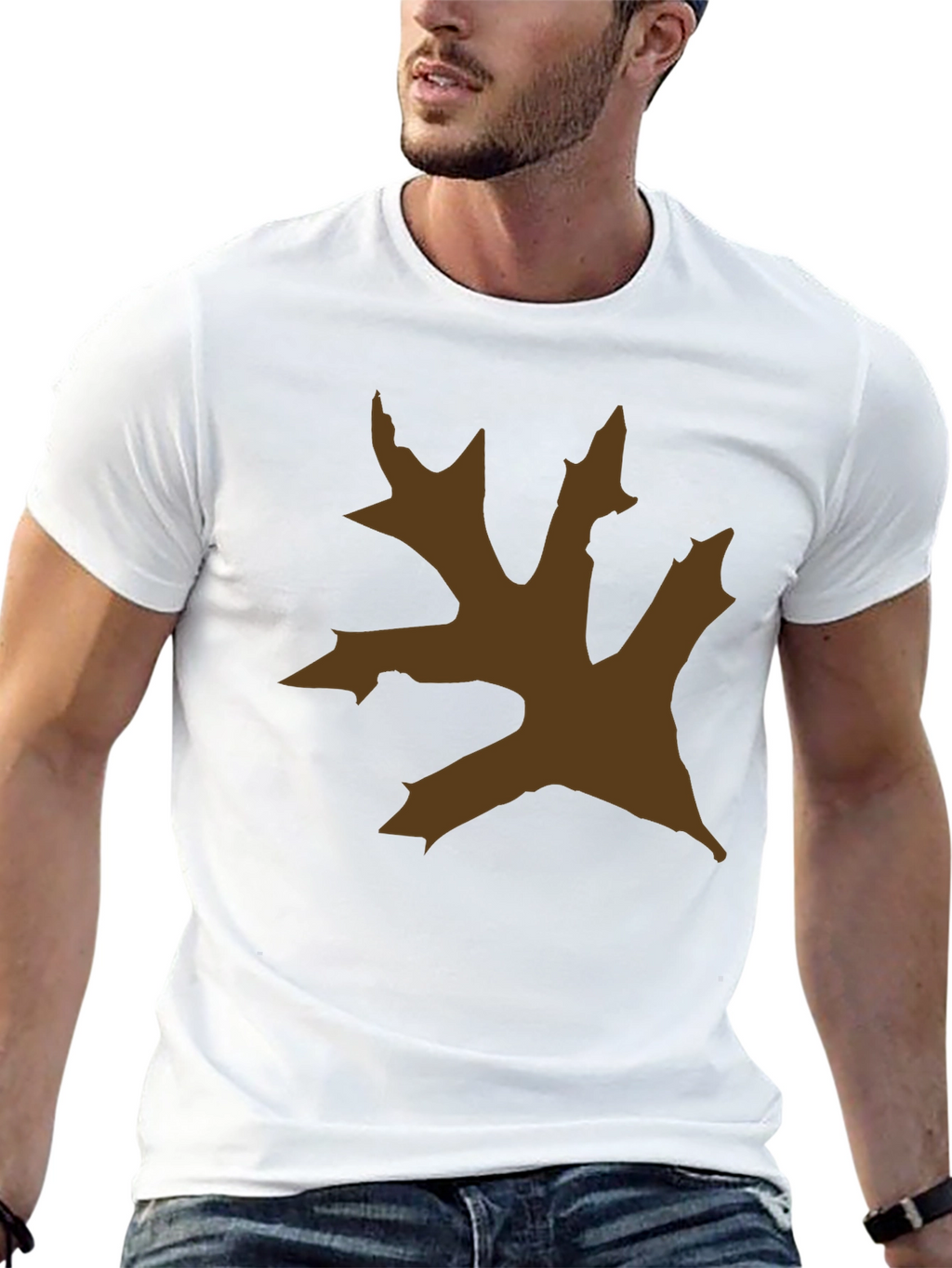 Oak Leaf Graphic Tee - Nature Inspired Style