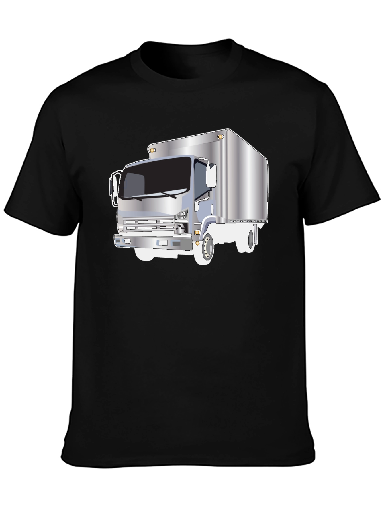 Truck Graphic Tee - Black Cotton Blend
