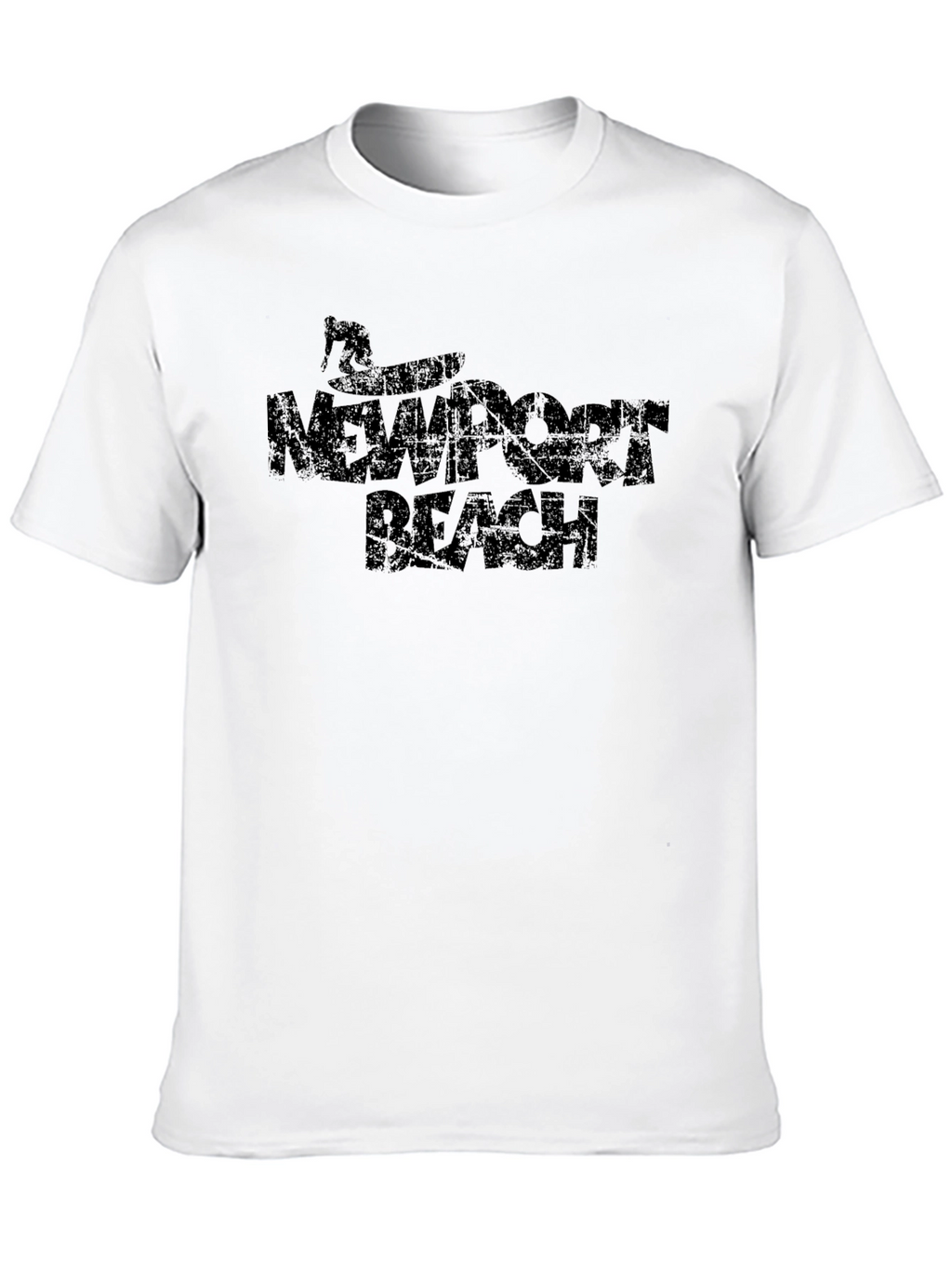Newport Beach Black Graphic Tee