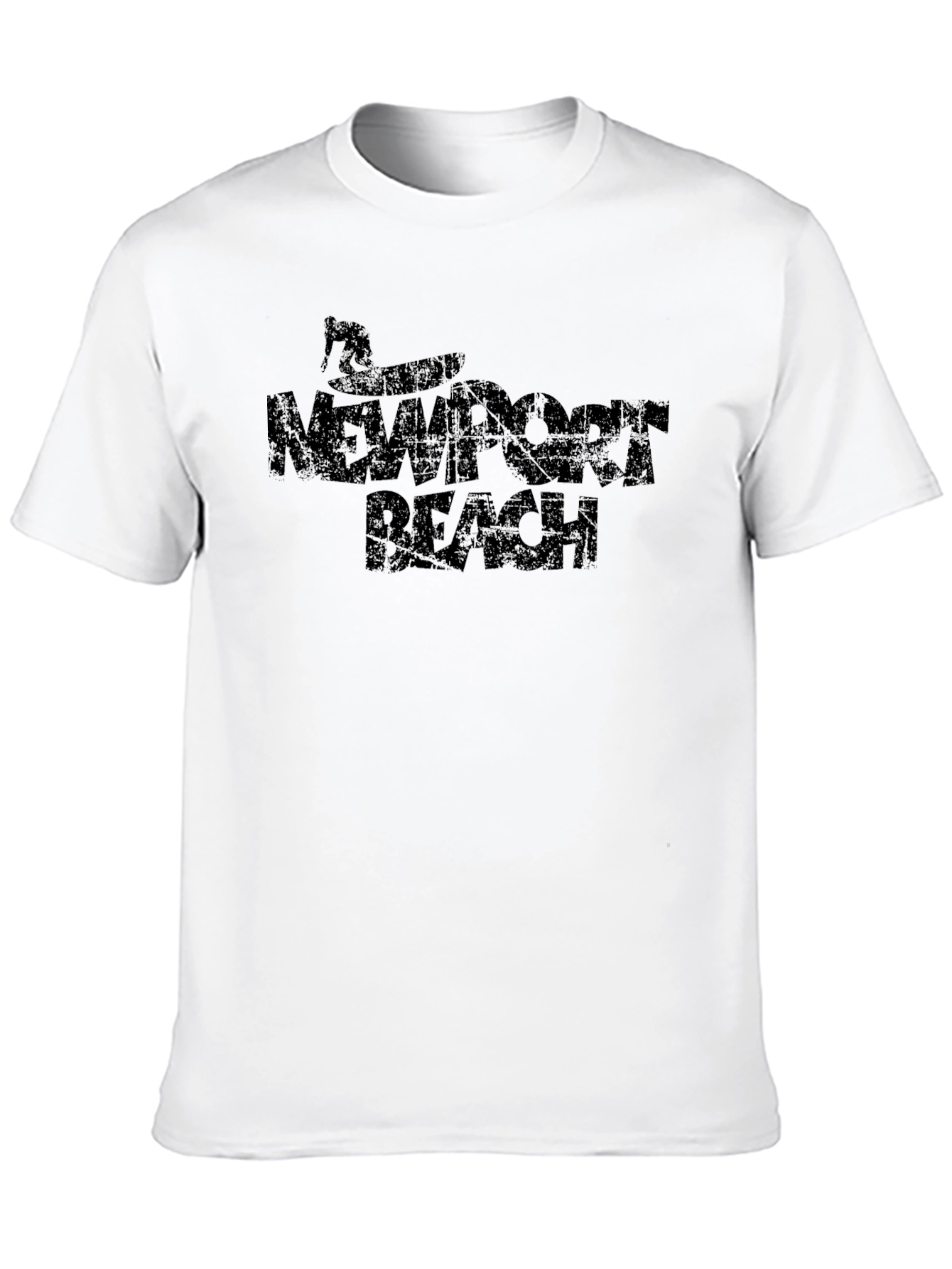 Newport Beach Black Graphic Tee
