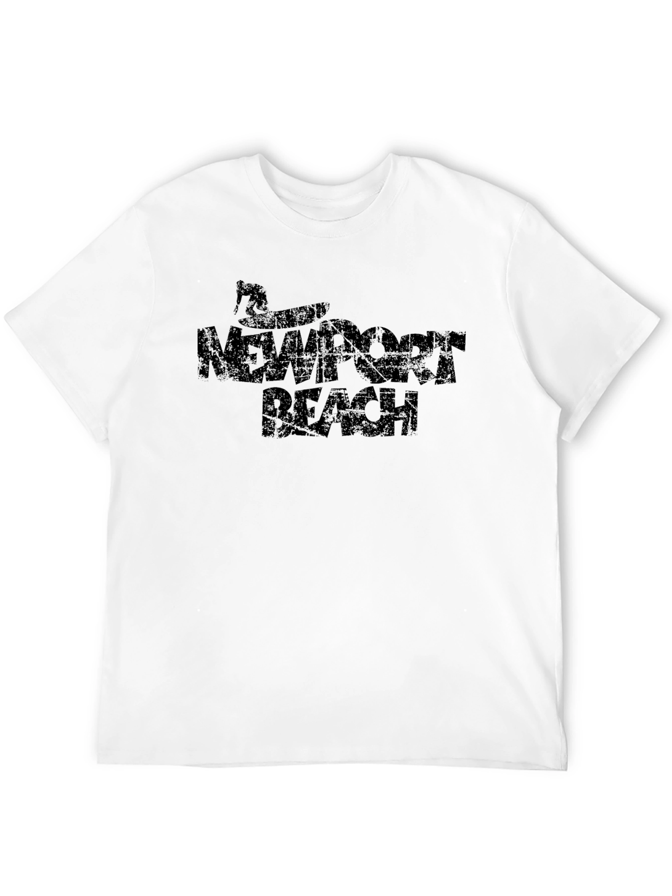 Newport Beach Black Graphic Tee