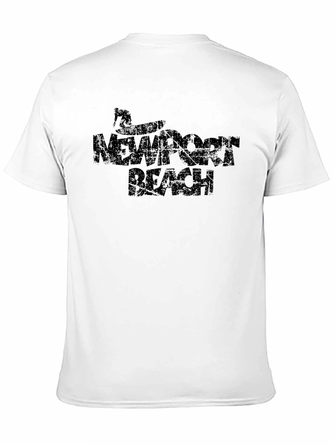 Newport Beach Black Graphic Tee