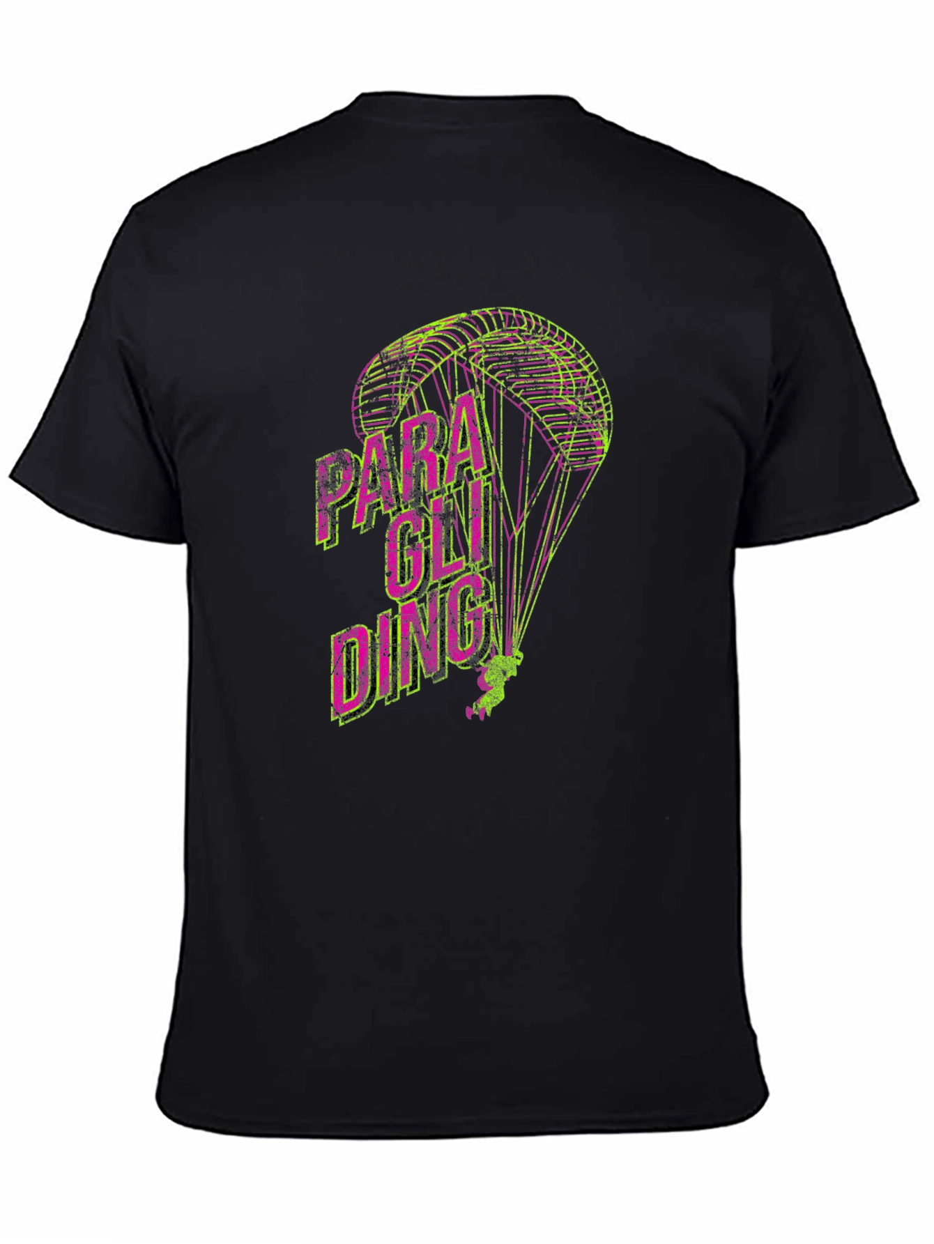 Paragliding Graphic Print T-Shirt | Mens Crew Neck Tee