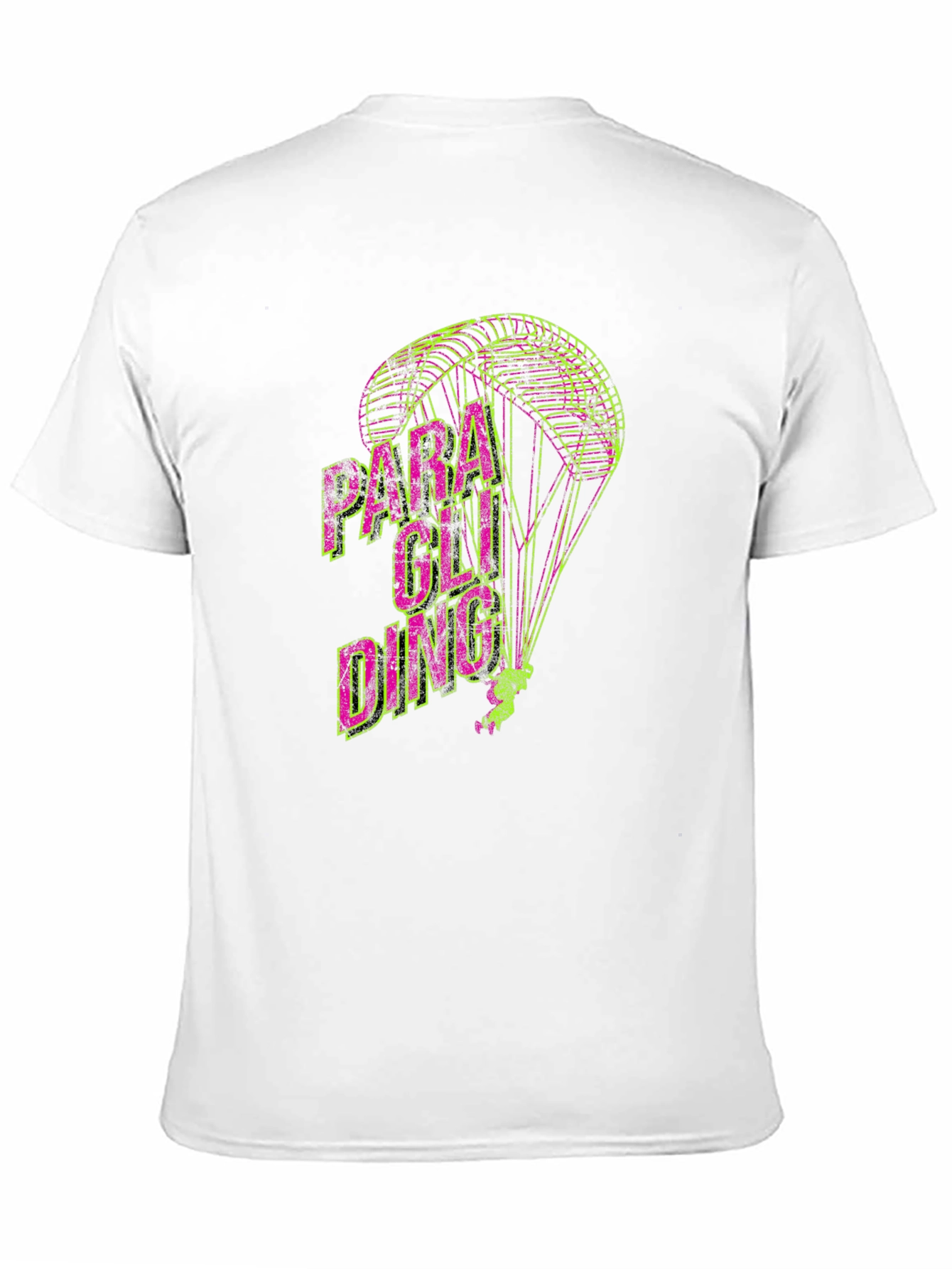 Paragliding Graphic Print T-Shirt | Mens Crew Neck Tee