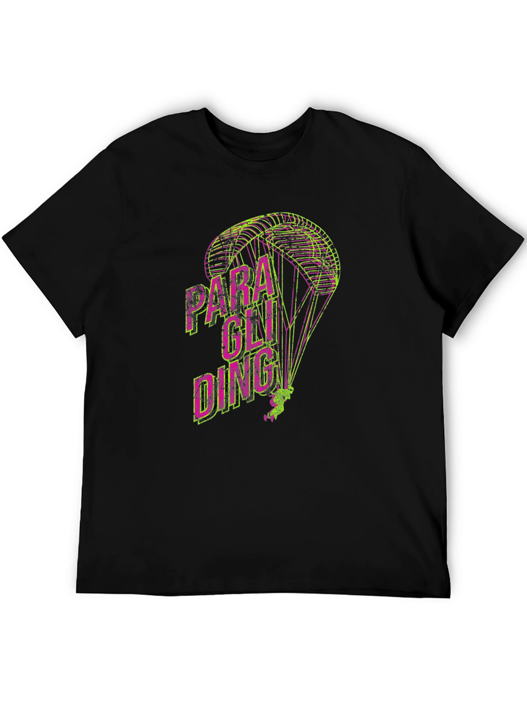 Paragliding Graphic Print T-Shirt | Mens Crew Neck Tee