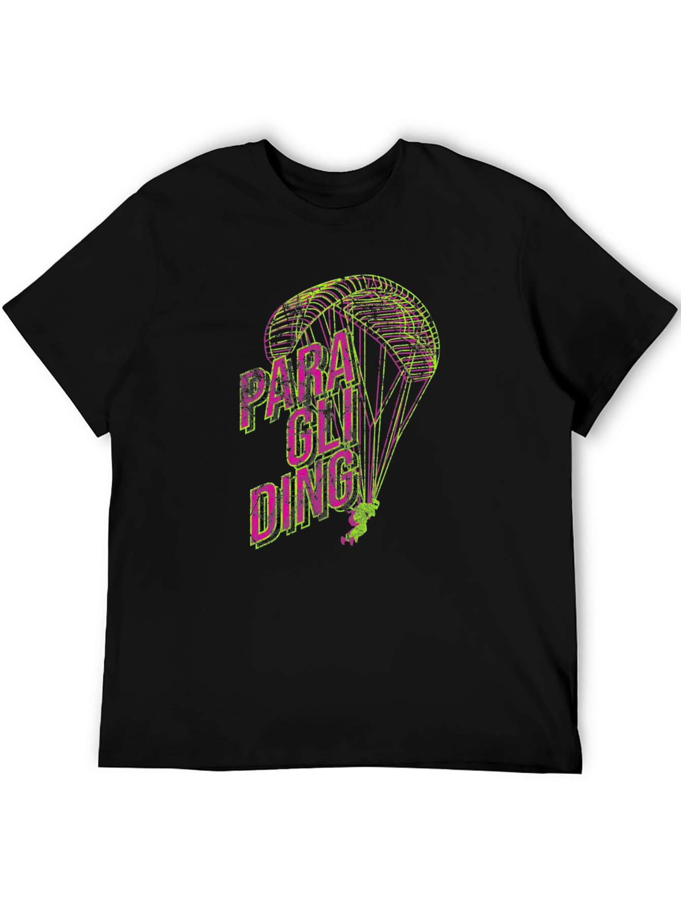 Paragliding Graphic Print T-Shirt | Mens Crew Neck Tee