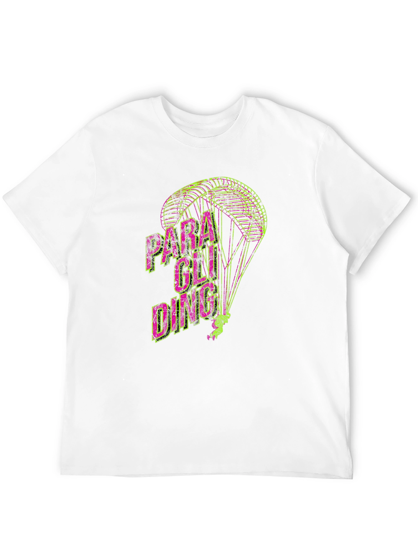 Paragliding Graphic Print T-Shirt | Mens Crew Neck Tee