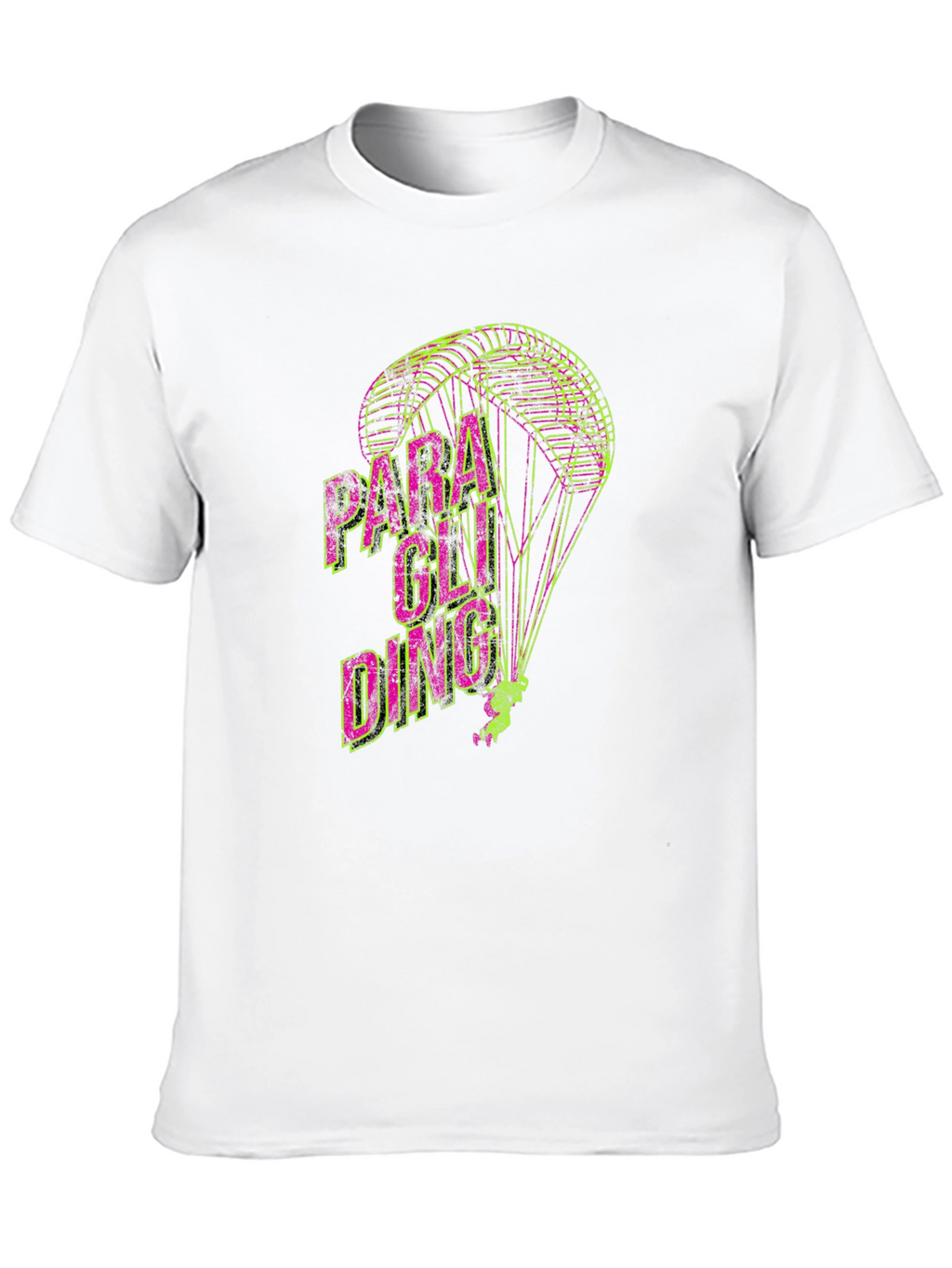Paragliding Graphic Print T-Shirt | Mens Crew Neck Tee