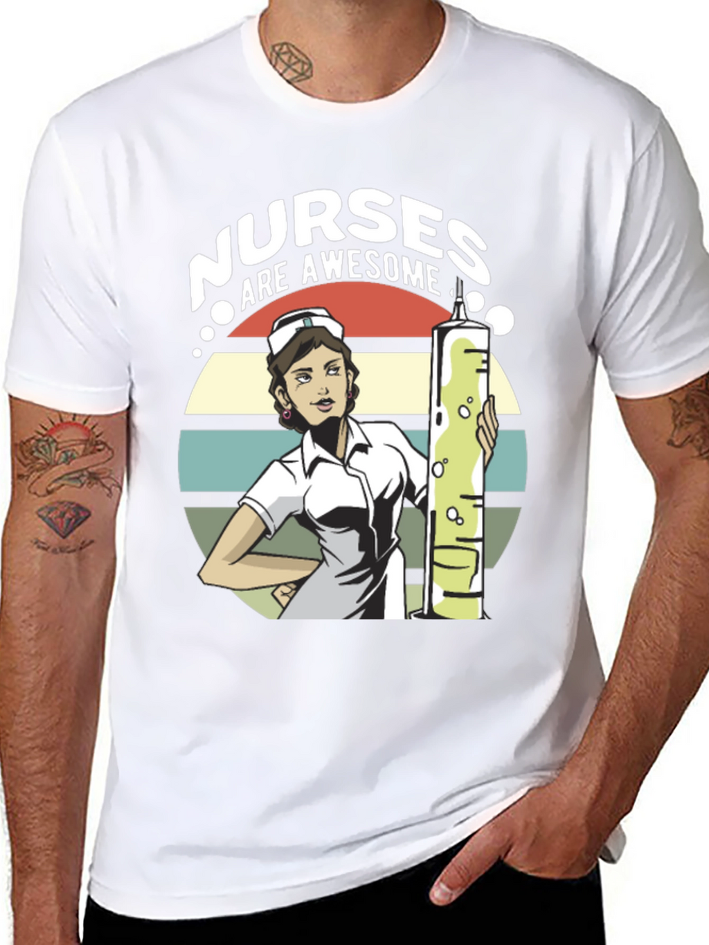 Nurses Are Awesome Graphic T-Shirt
