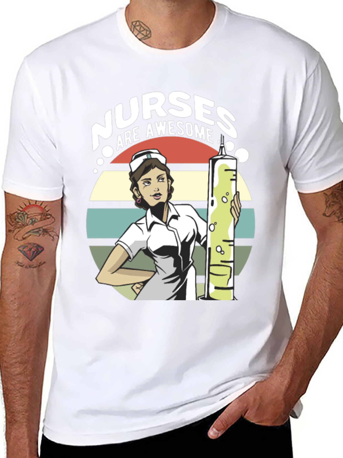 Nurses Are Awesome Graphic T-Shirt