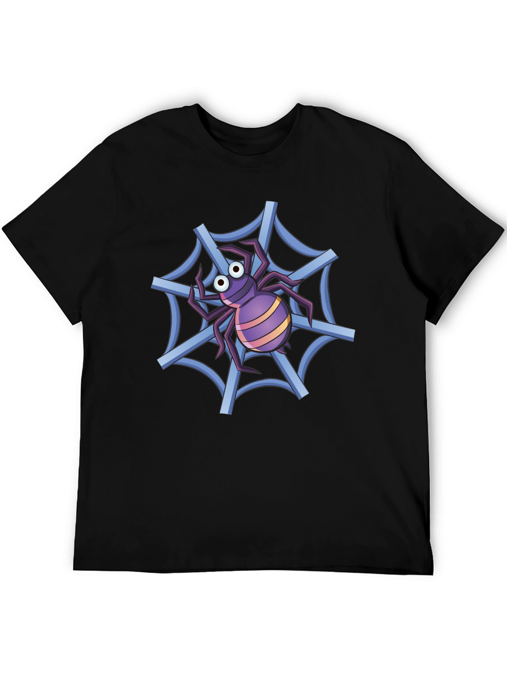 Spider Web T-Shirt - Cartoon Graphic Tee