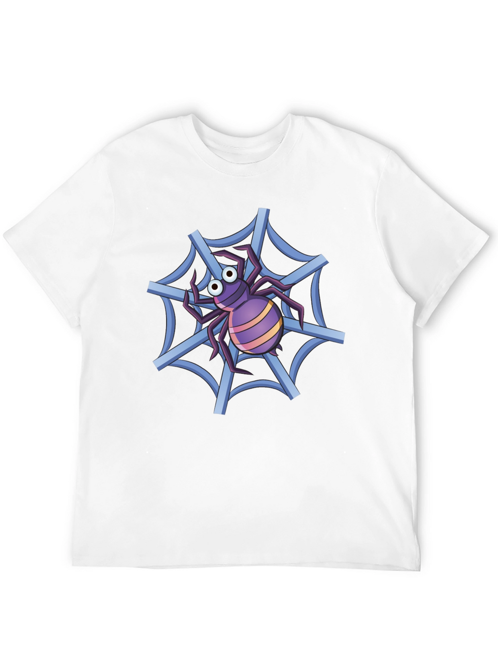 Spider Web T-Shirt - Cartoon Graphic Tee