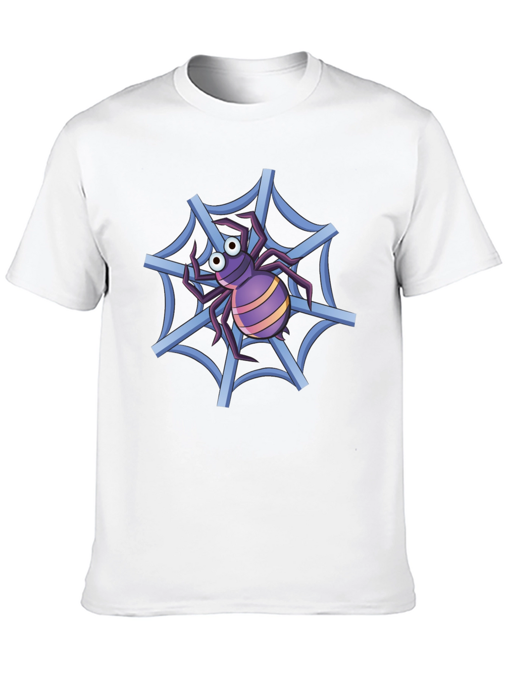 Spider Web T-Shirt - Cartoon Graphic Tee