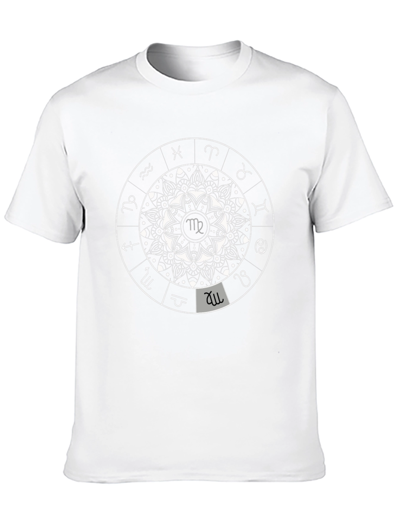 Zodiac Mandala Graphic Tee - Stylish Astrology T-Shirt