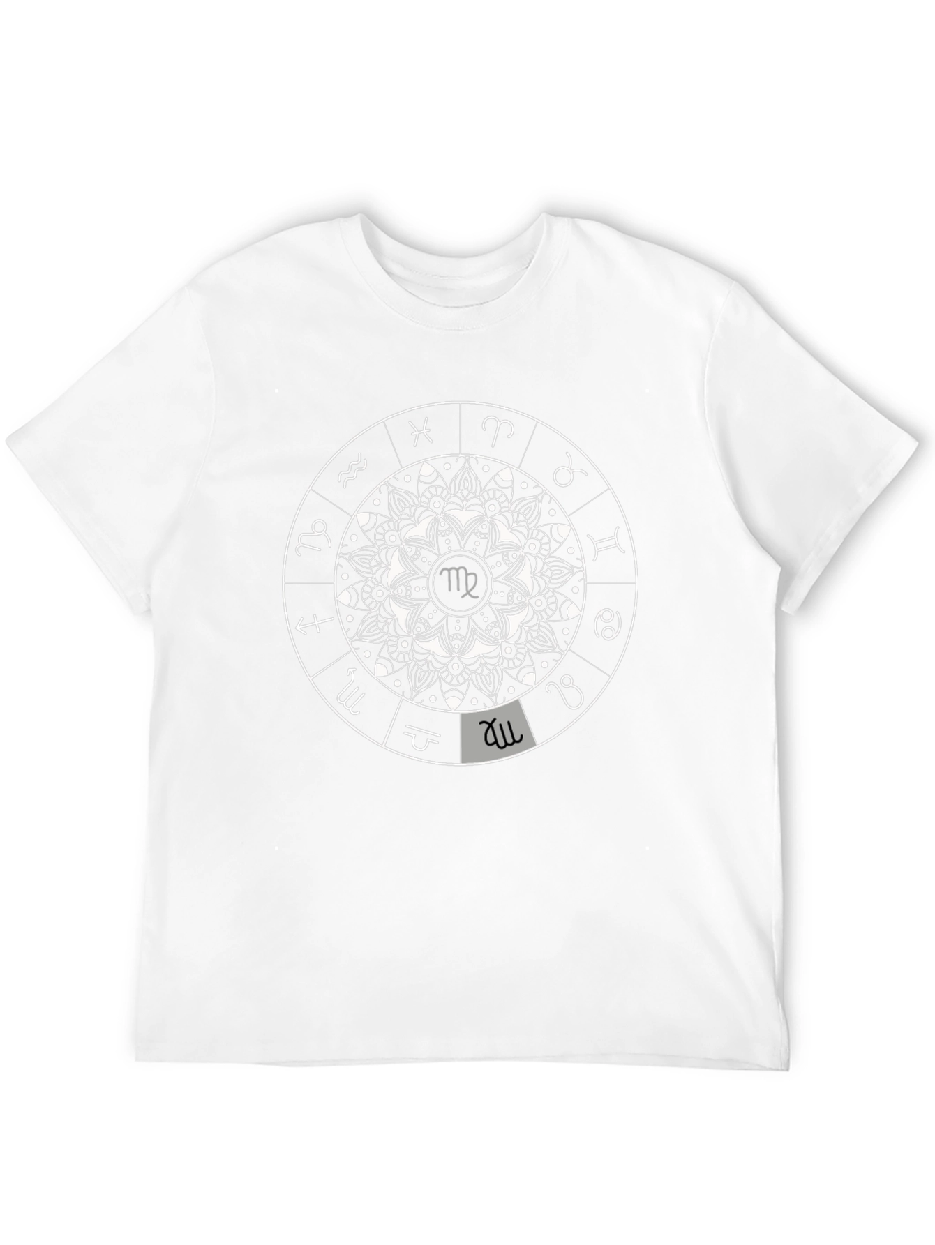 Zodiac Mandala Graphic Tee - Stylish Astrology T-Shirt