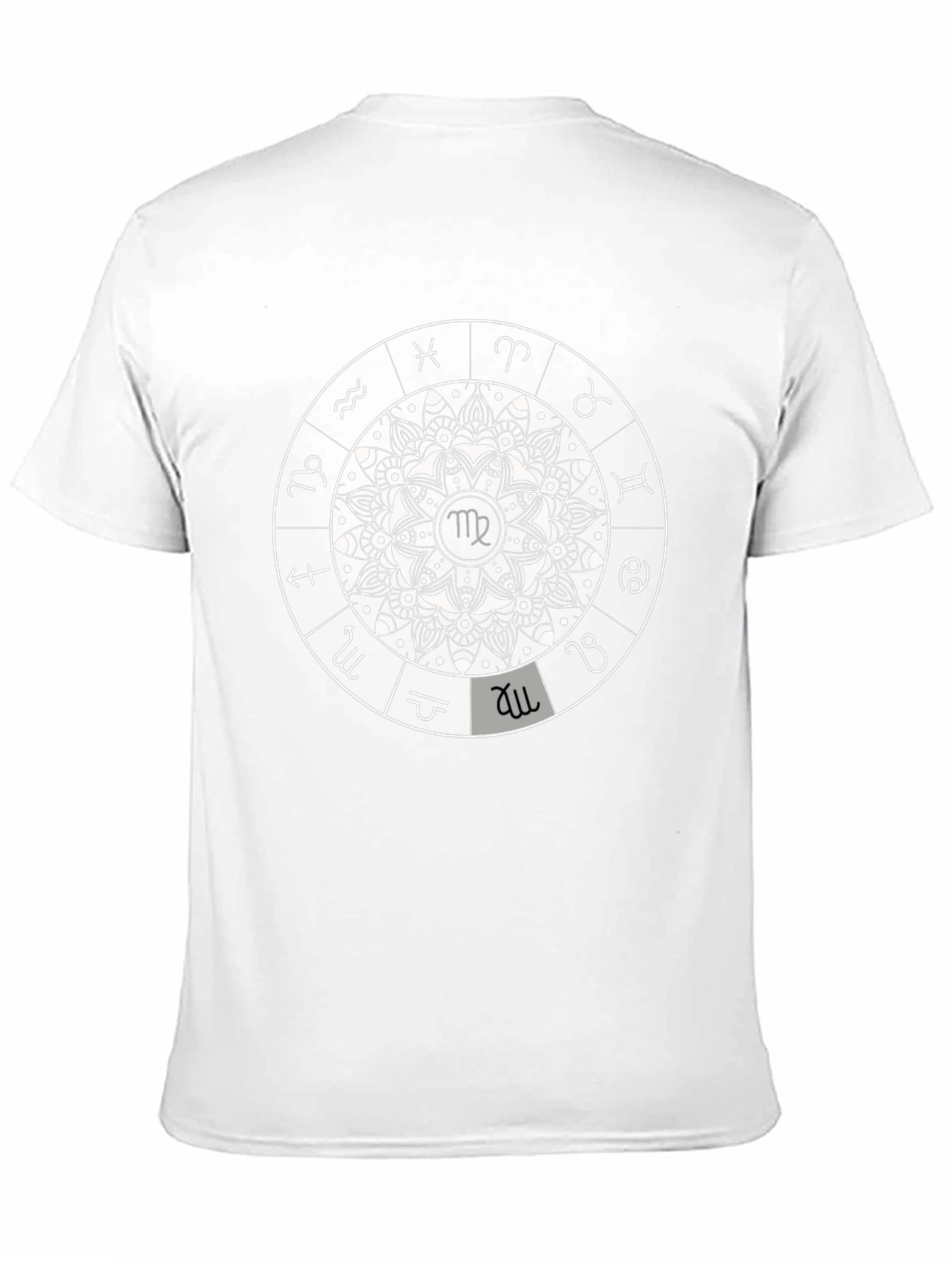 Zodiac Mandala Graphic Tee - Stylish Astrology T-Shirt