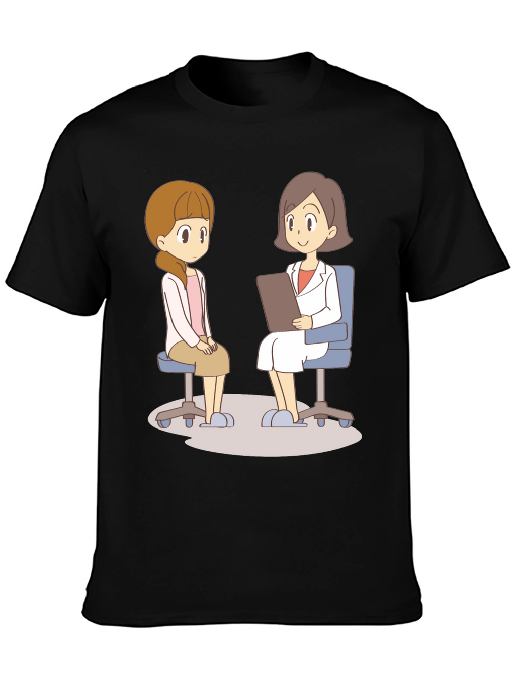 Cartoon Therapy T-Shirt - Mental Health Awareness