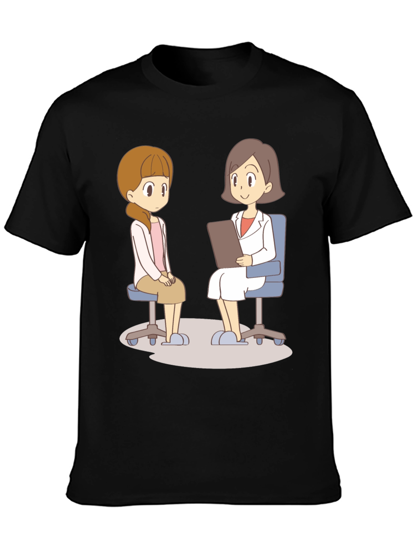 Cartoon Therapy T-Shirt - Mental Health Awareness